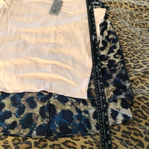 Queen Collection Color block tank top nude/animal print Queen Latifah NWT - Picture 8 of 10